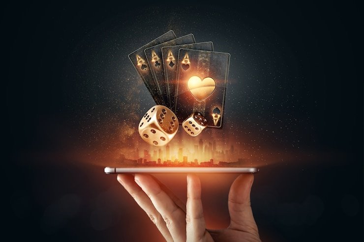 Mobile device displaying Jungle King gameplay with vibrant jungle scenery